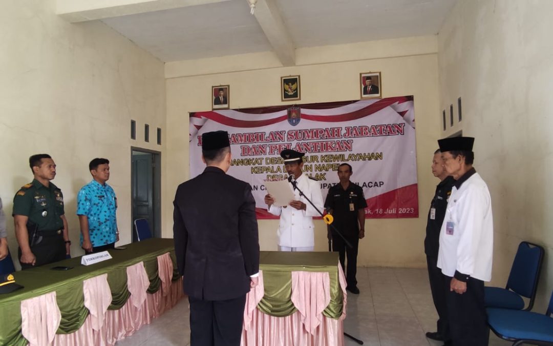 Kepala Desa Cisalak Lantik Kadus Napel Hasil Seleksi Penyaringan Perangkat Desa